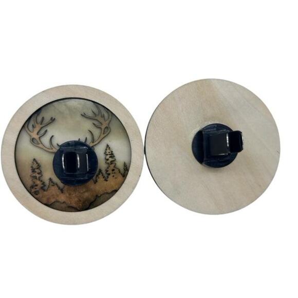 Hunting Hunters Deer Bull Custom Car Air Freshener Laser Engraved Vent Clip On - Picture 7 of 7